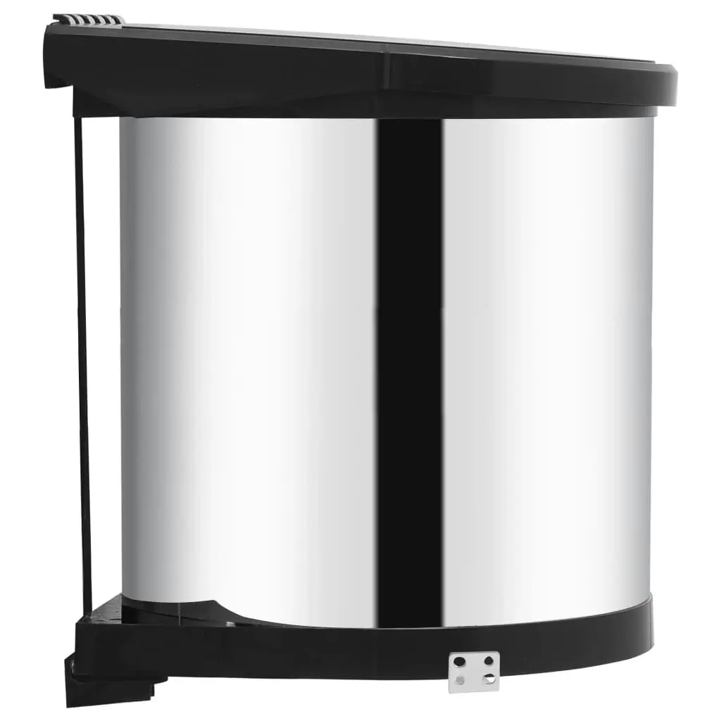 Kitchen Built-in Dust Bin Stainless Steel 12 L 51172