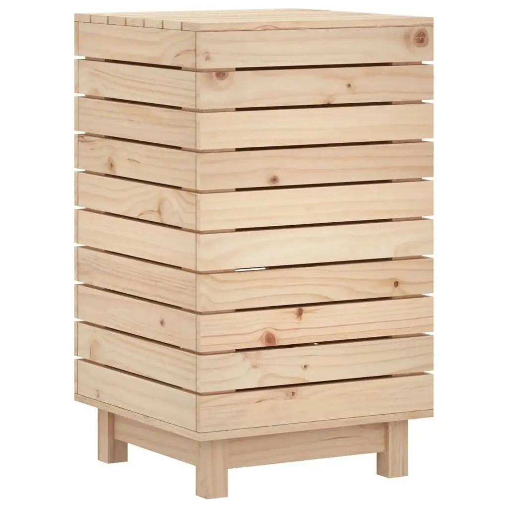 Laundry Basket 44x44x76 cm Solid Wood Pine 832321