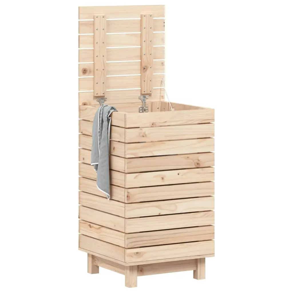 Laundry Basket 44x44x76 cm Solid Wood Pine 832321