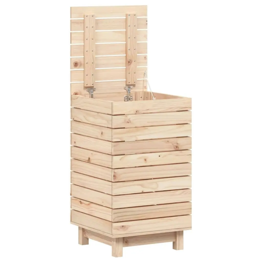 Laundry Basket 44x44x76 cm Solid Wood Pine 832321