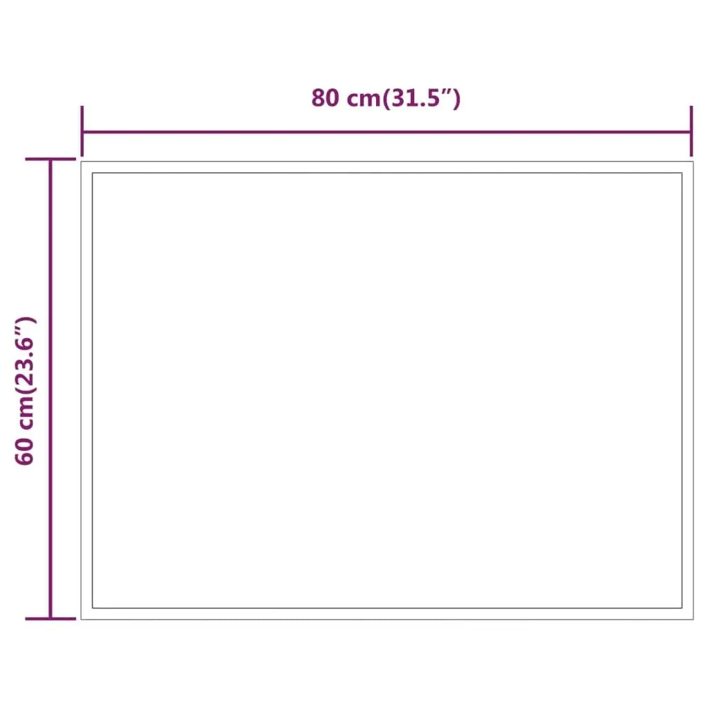 LED Bathroom Mirror 60x80 cm 3154081