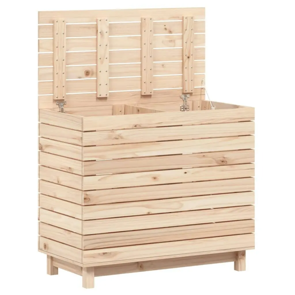 Laundry Basket 88.5x44x76 cm Solid Wood Pine 832323