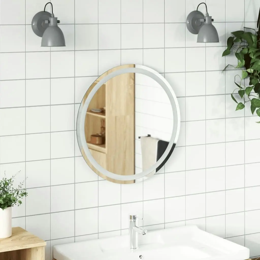 LED Bathroom Mirror 60 cm Round 353279