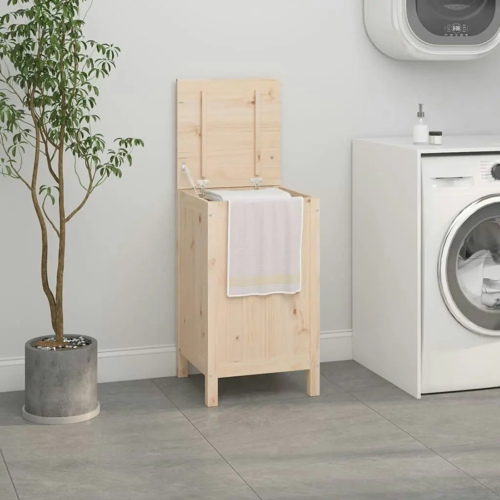 Laundry Box 44x44x76 cm Solid Wood Pine 823574