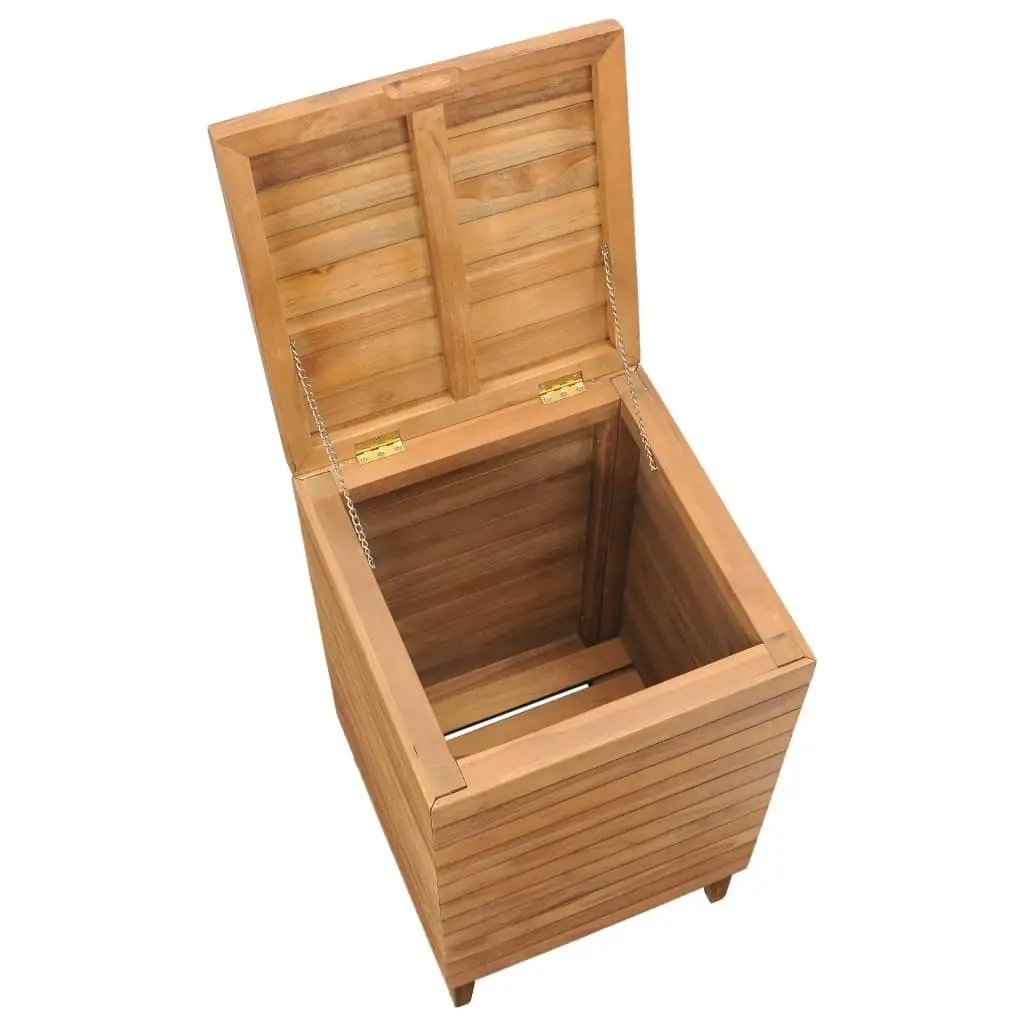 Laundry Basket 40x40x70 cm Solid Teak Wood 289076