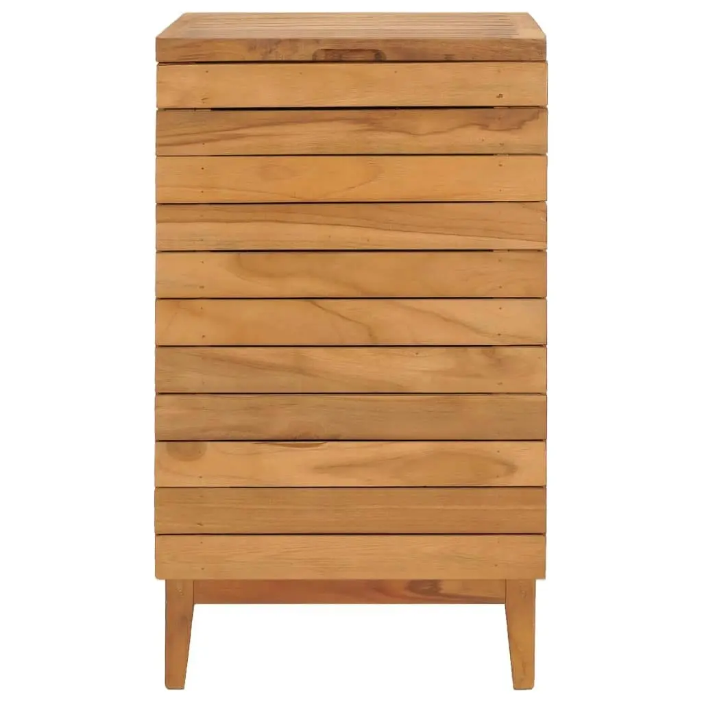 Laundry Basket 40x40x70 cm Solid Teak Wood 289076