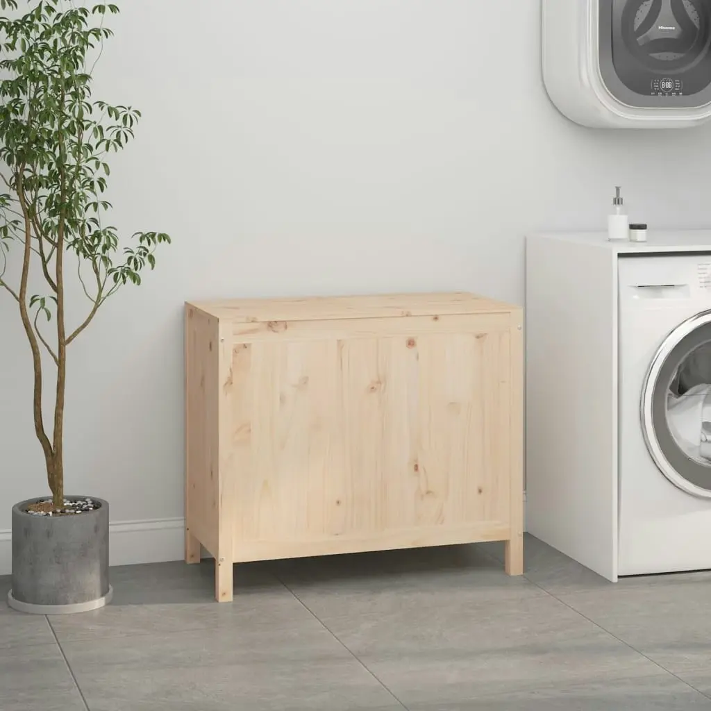 Laundry Box 88.5x44x76 cm Solid Wood Pine 823579