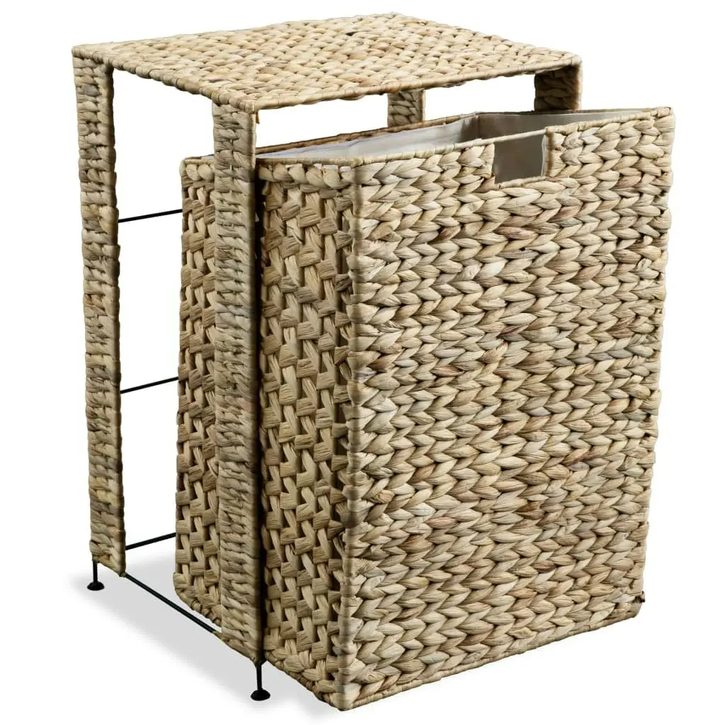 Laundry Basket 44x34x64 cm Water Hyacinth 245491