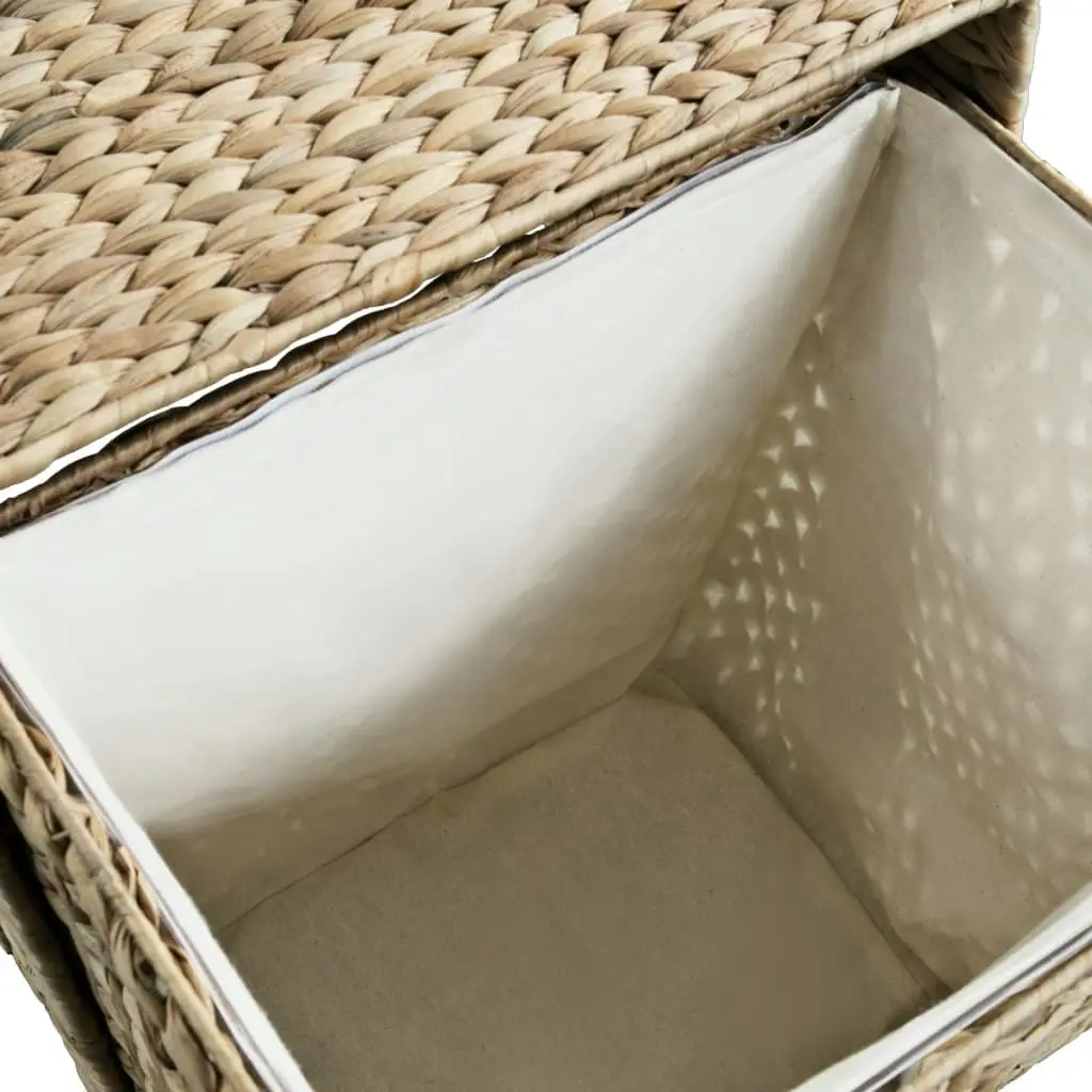 Laundry Basket 44x34x64 cm Water Hyacinth 245491