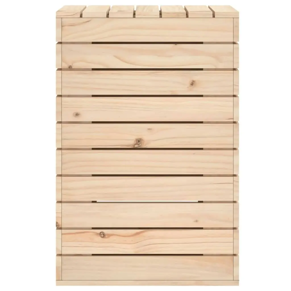 Laundry Basket 44x44x66 cm Solid Wood Pine 832317