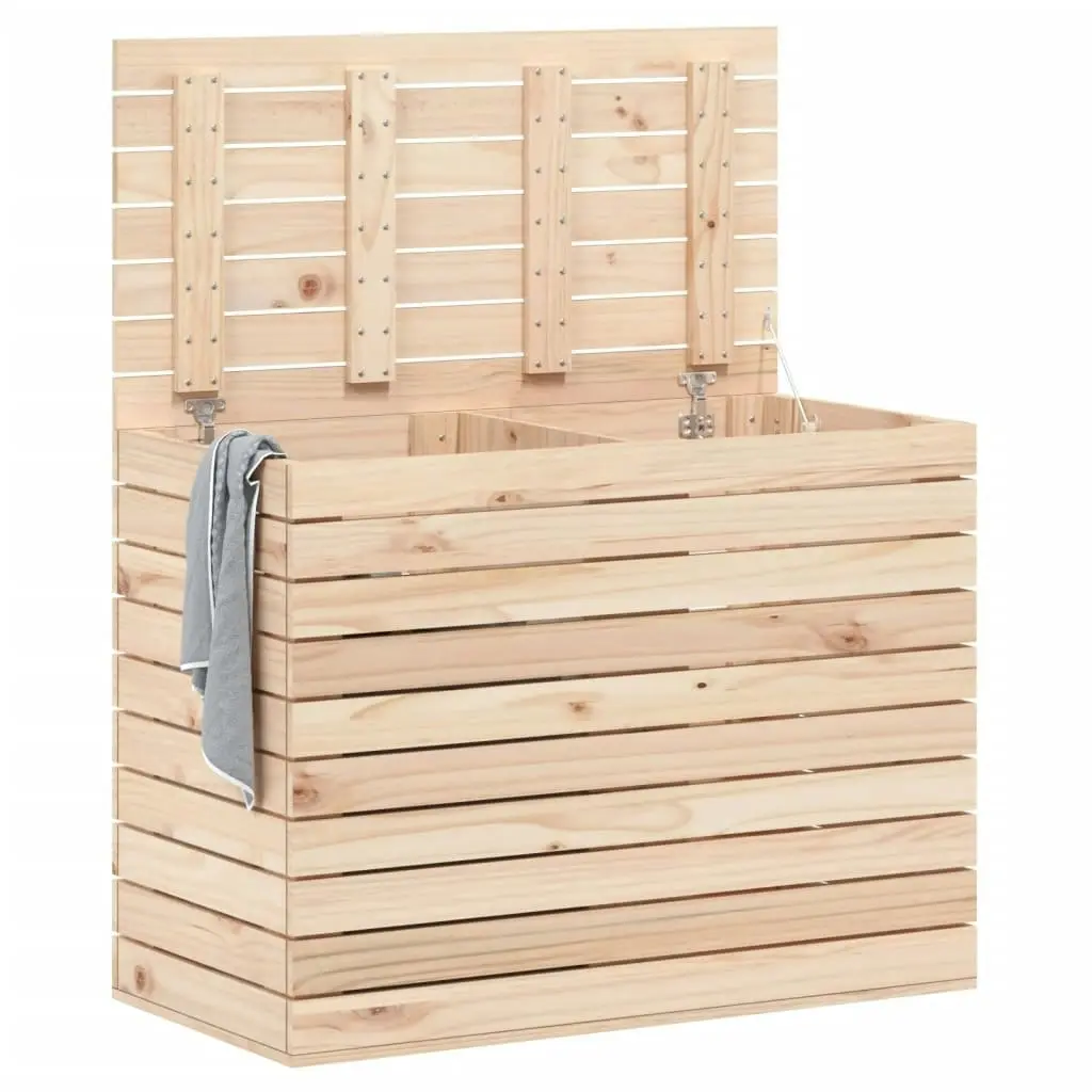 Laundry Basket 88.5x44x66 cm Solid Wood Pine 832319