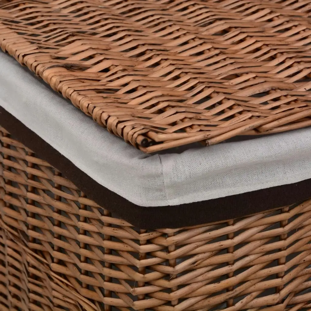 Laundry Basket Brown Willow 286979