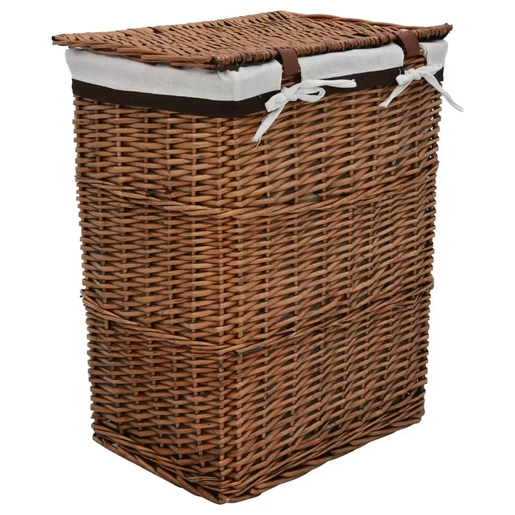 Laundry Basket Brown Willow 286979