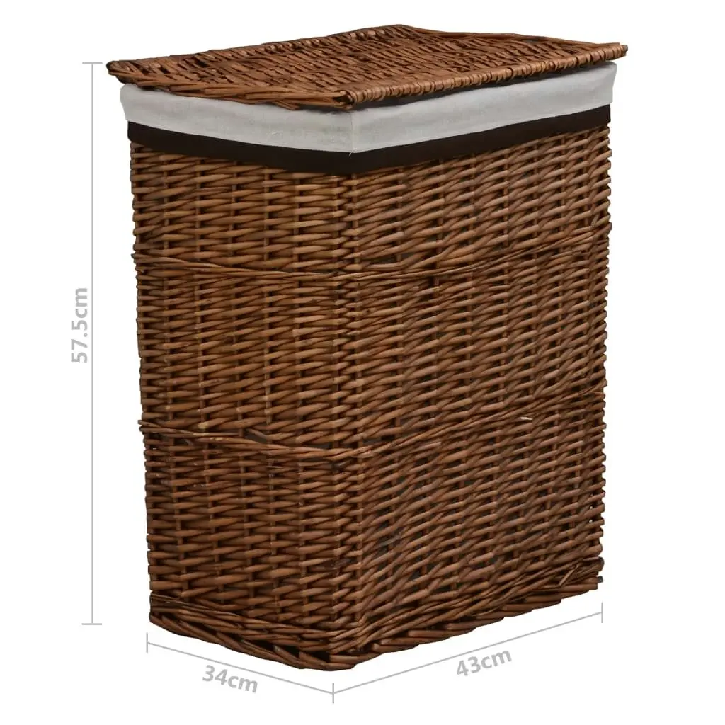 Laundry Basket Brown Willow 286979