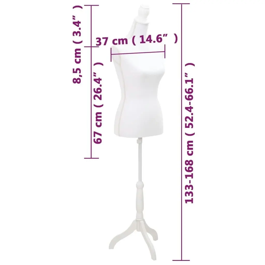 Ladies bust Display bust white 30022