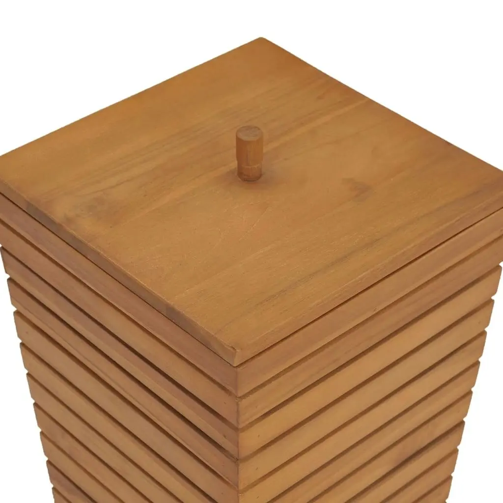 Laundry Basket 30x30x45 cm Solid Teak Wood 289074