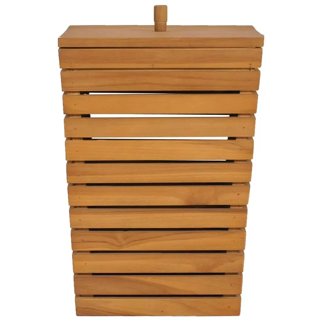 Laundry Basket 30x30x45 cm Solid Teak Wood 289074