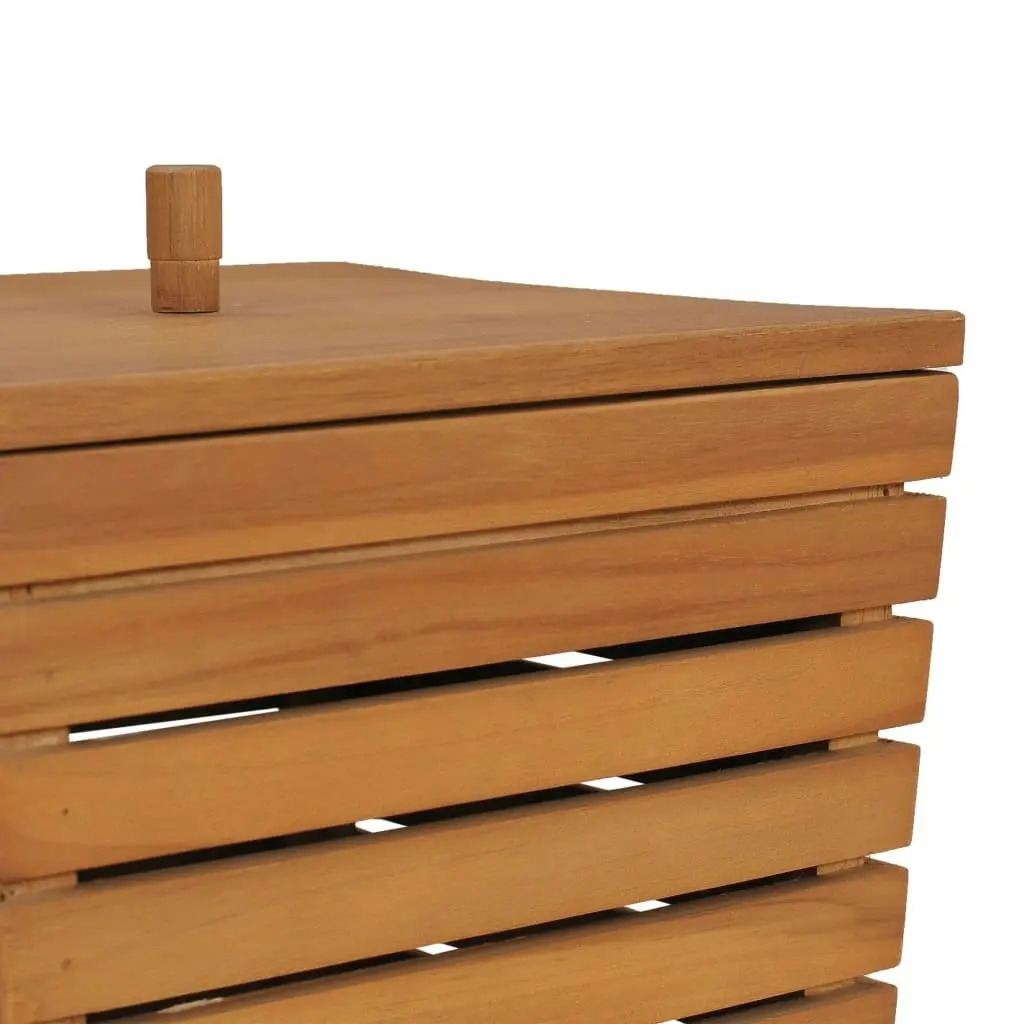 Laundry Basket 30x30x45 cm Solid Teak Wood 289074