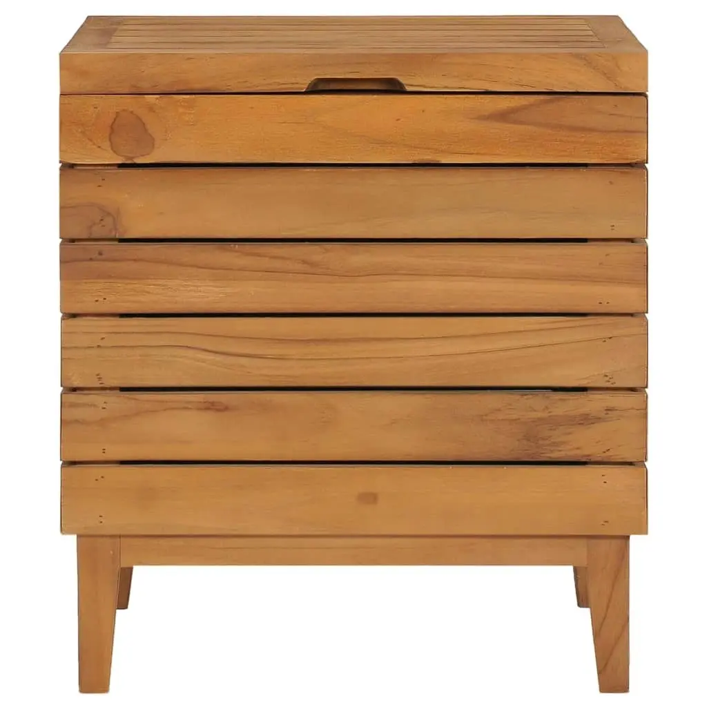 Laundry Basket 40x30x45 cm Solid Teak Wood 289075