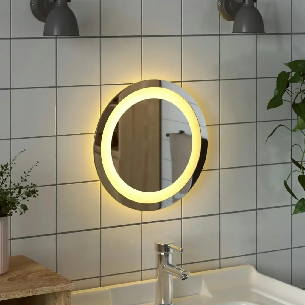 LED Bathroom Mirror 30 cm Round 353276