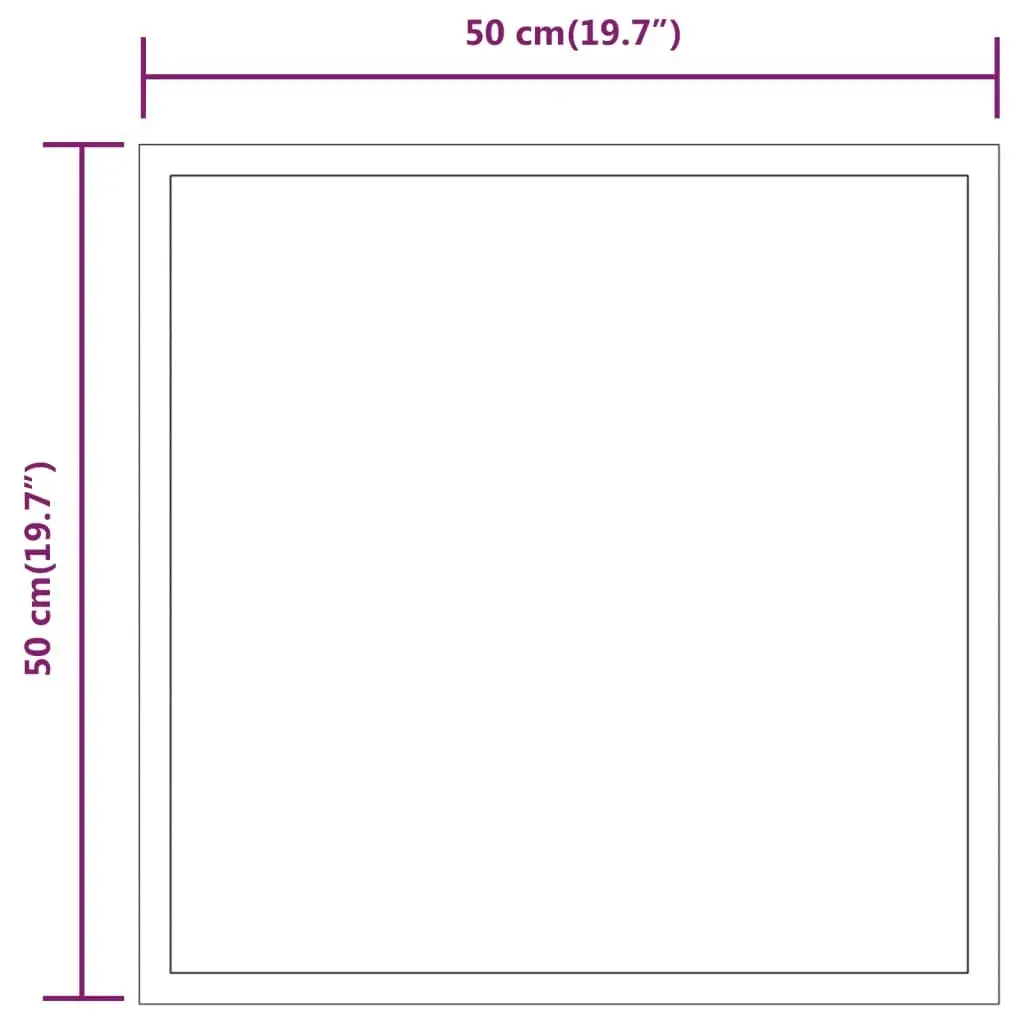 LED Bathroom Mirror 50x50 cm 151758