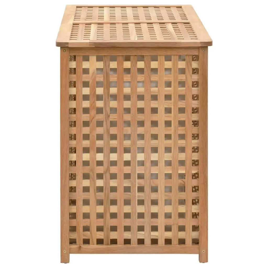 Laundry Bin 87.5x46x67 cm Solid Walnut Wood 247604