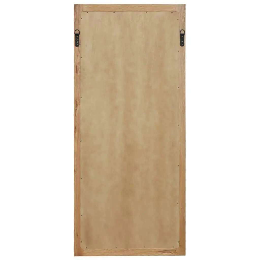 Mirror 50x140 cm Solid Oak Wood 247459