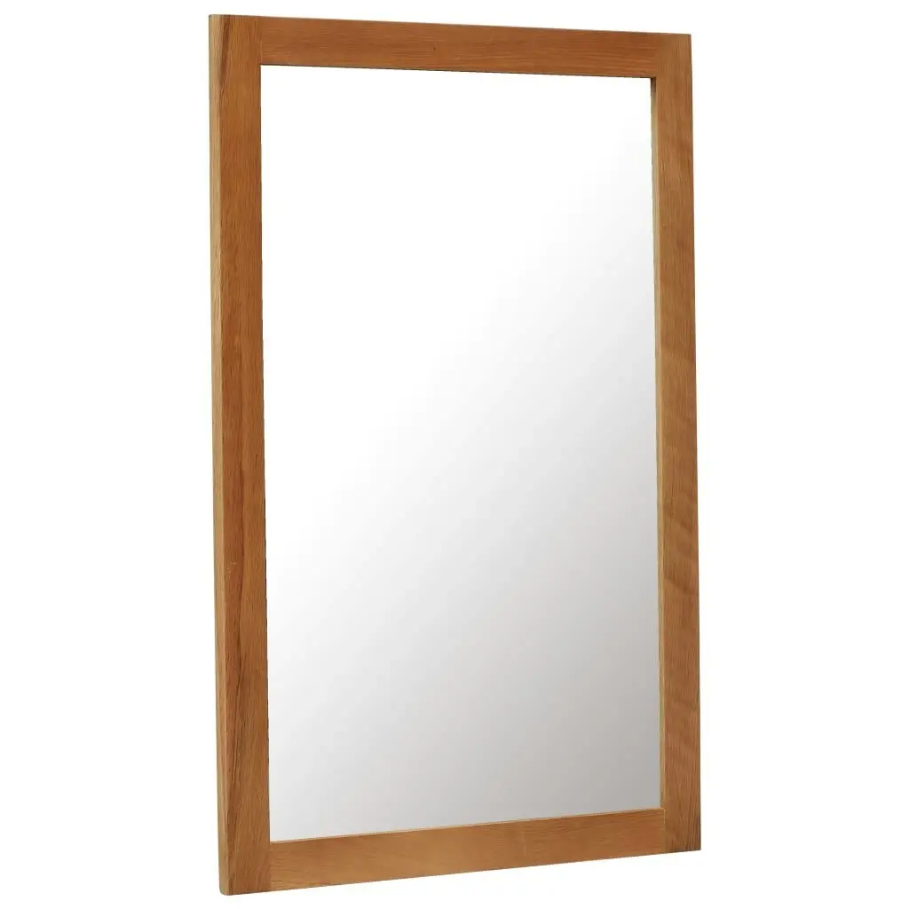 Mirror 60x90 cm Solid Oak Wood 247457