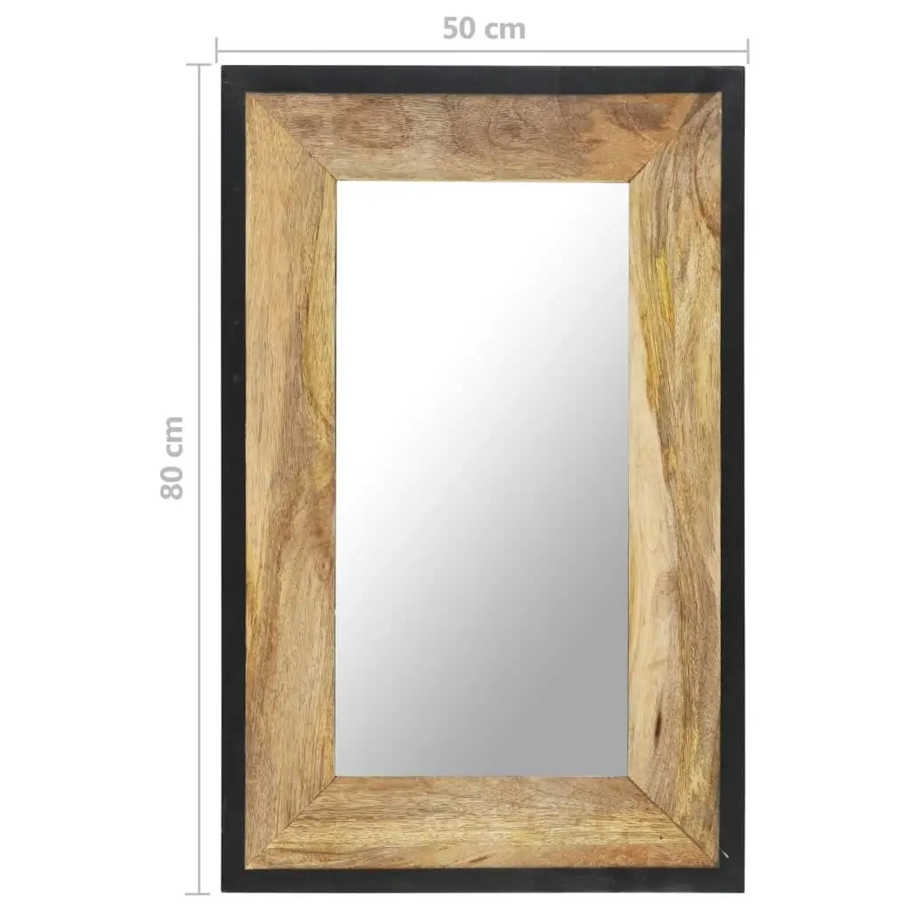 Mirror 80x50 cm Solid Mango Wood 321630