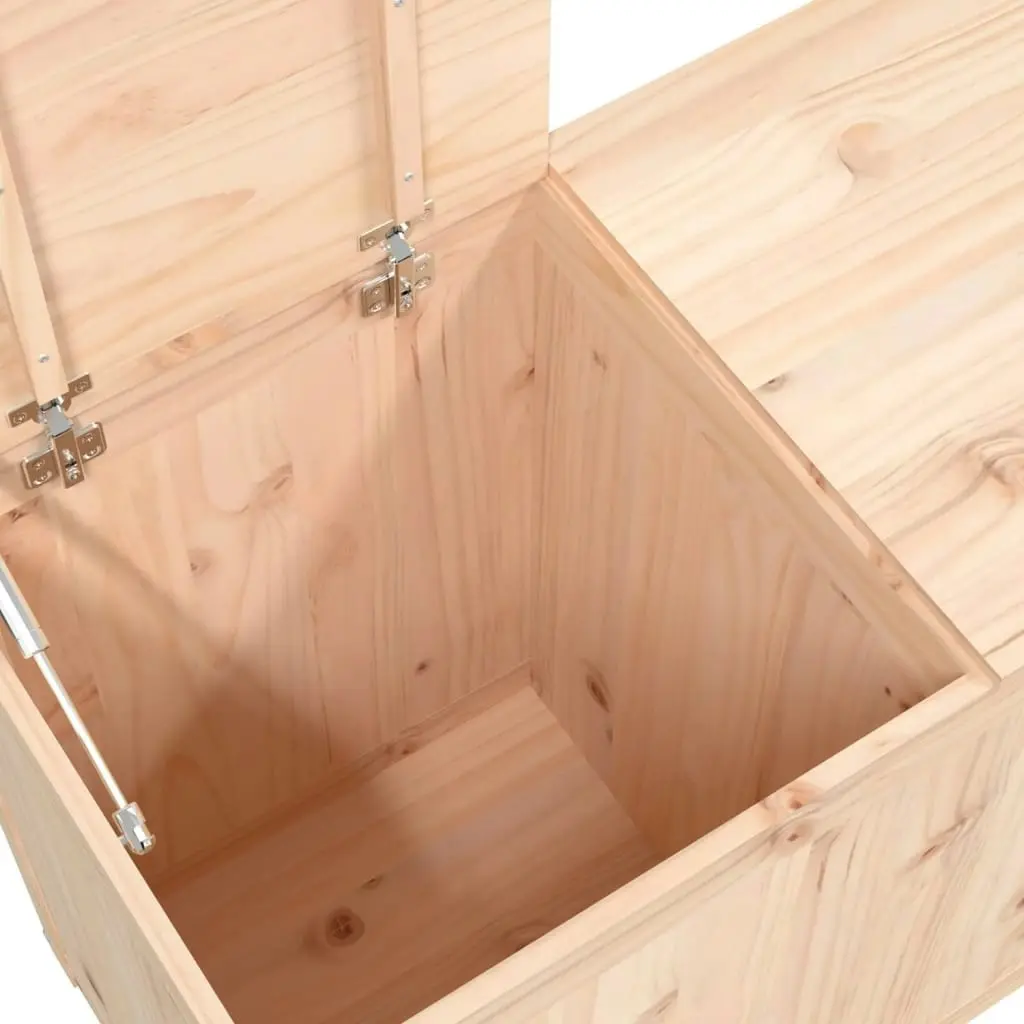 Laundry Box 88.5x44x66 cm Solid Wood Pine 823569