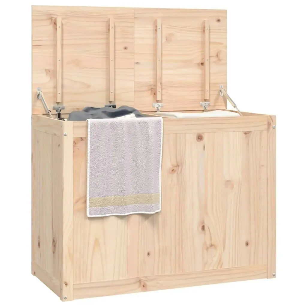 Laundry Box 88.5x44x66 cm Solid Wood Pine 823569