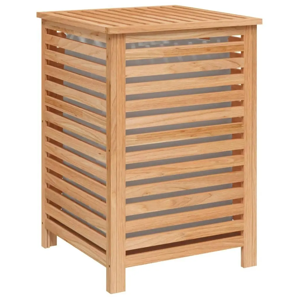 Laundry Basket 45x45x65 cm Solid Wood Walnut 350353