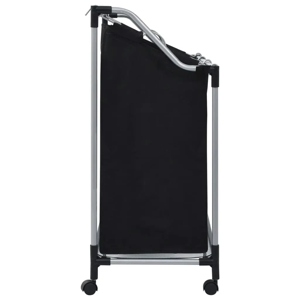 Laundry Sorter with 3 Bags Black Steel 282426