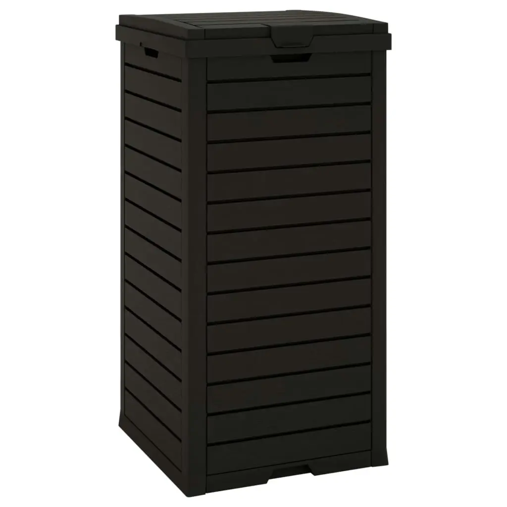 Outdoor Garbage Bin Black 41x41x86 cm Polypropylene 364171