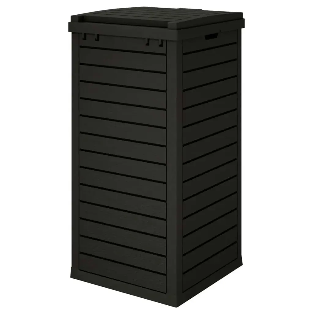 Outdoor Garbage Bin Black 41x41x86 cm Polypropylene 364171