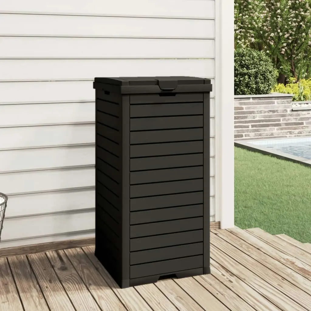 Outdoor Garbage Bin Black 41x41x86 cm Polypropylene 364171