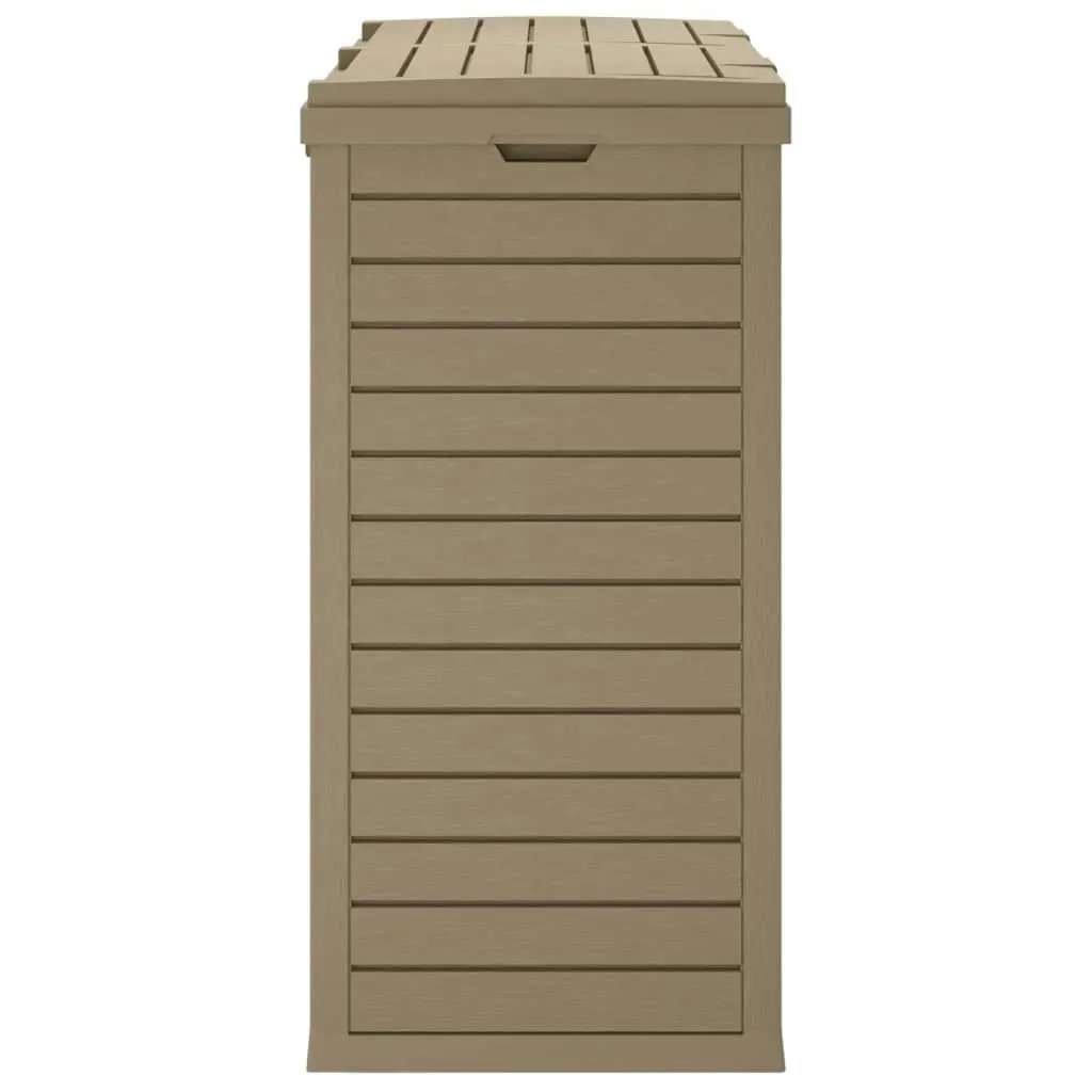 Outdoor Garbage Bin Light Brown 78x41x86 cm Polypropylene 364174