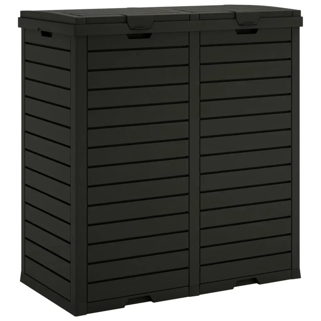 Outdoor Garbage Bin Black 78x41x86 cm Polypropylene 364173