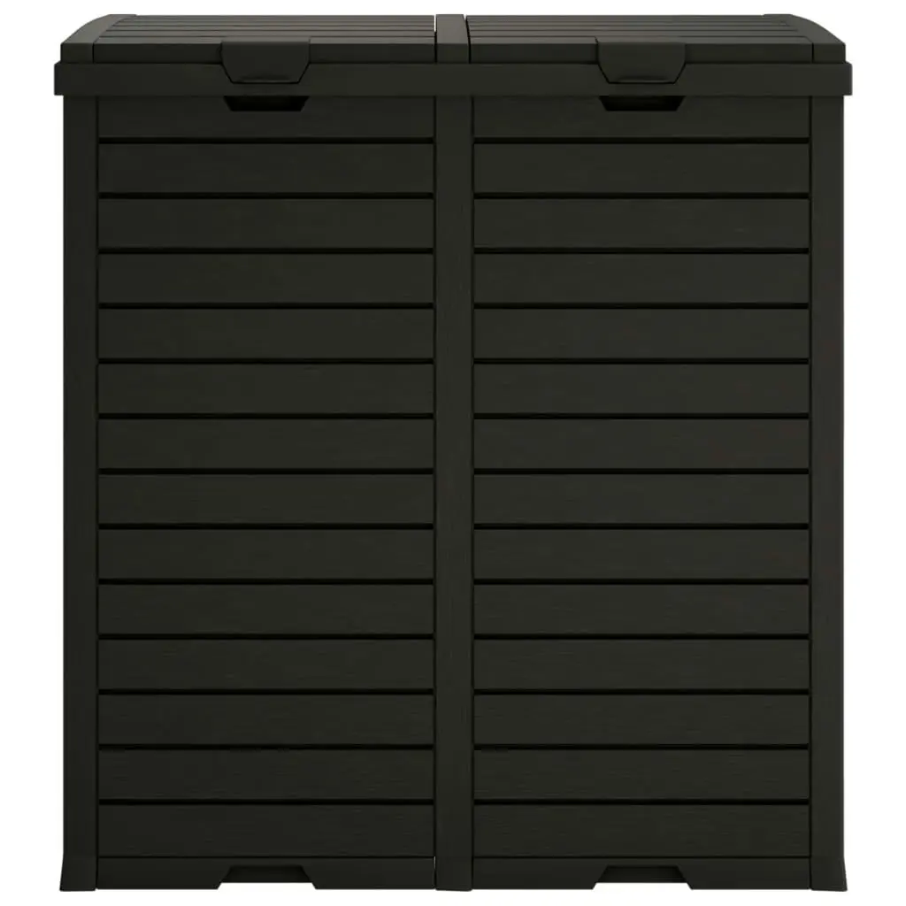 Outdoor Garbage Bin Black 78x41x86 cm Polypropylene 364173