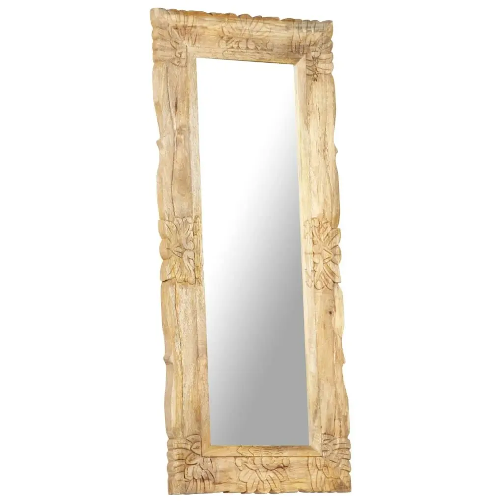 Mirror 110x50 cm Solid Mango Wood 321637