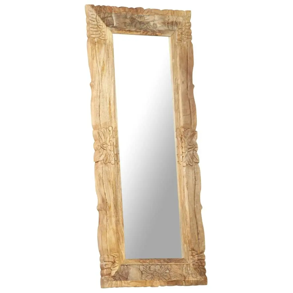 Mirror 110x50 cm Solid Mango Wood 321637