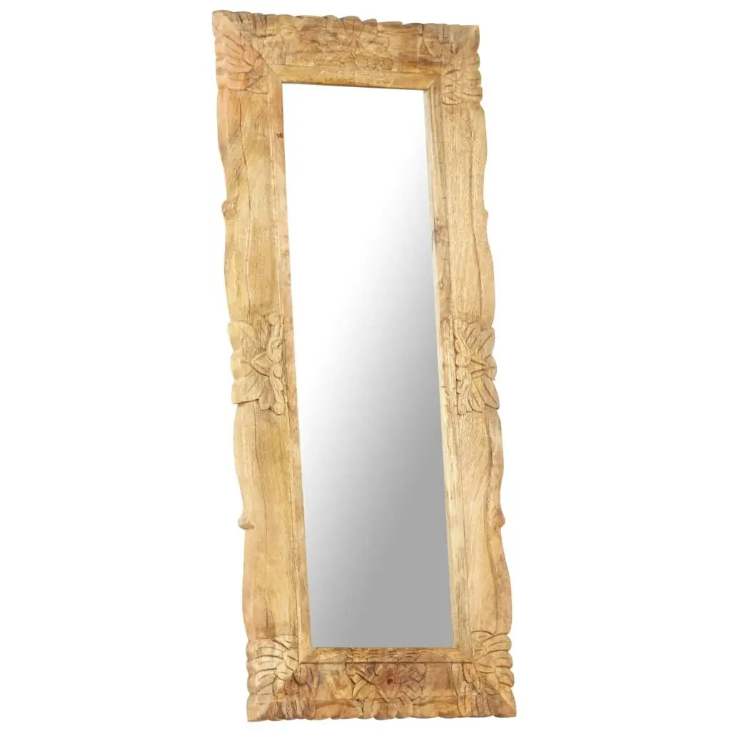 Mirror 110x50 cm Solid Mango Wood 321637