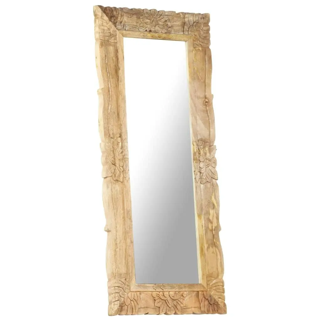 Mirror 110x50 cm Solid Mango Wood 321637