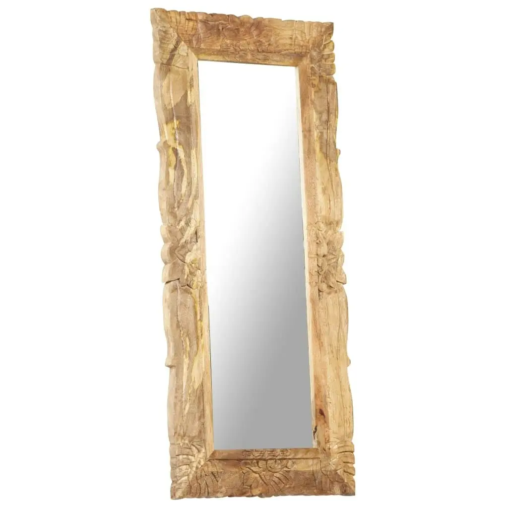 Mirror 110x50 cm Solid Mango Wood 321637