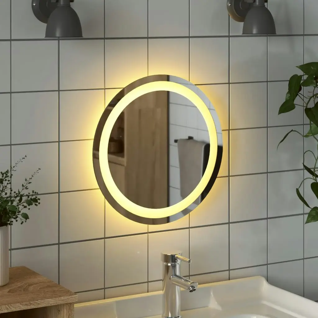 LED Bathroom Mirror 40 cm Round 353277