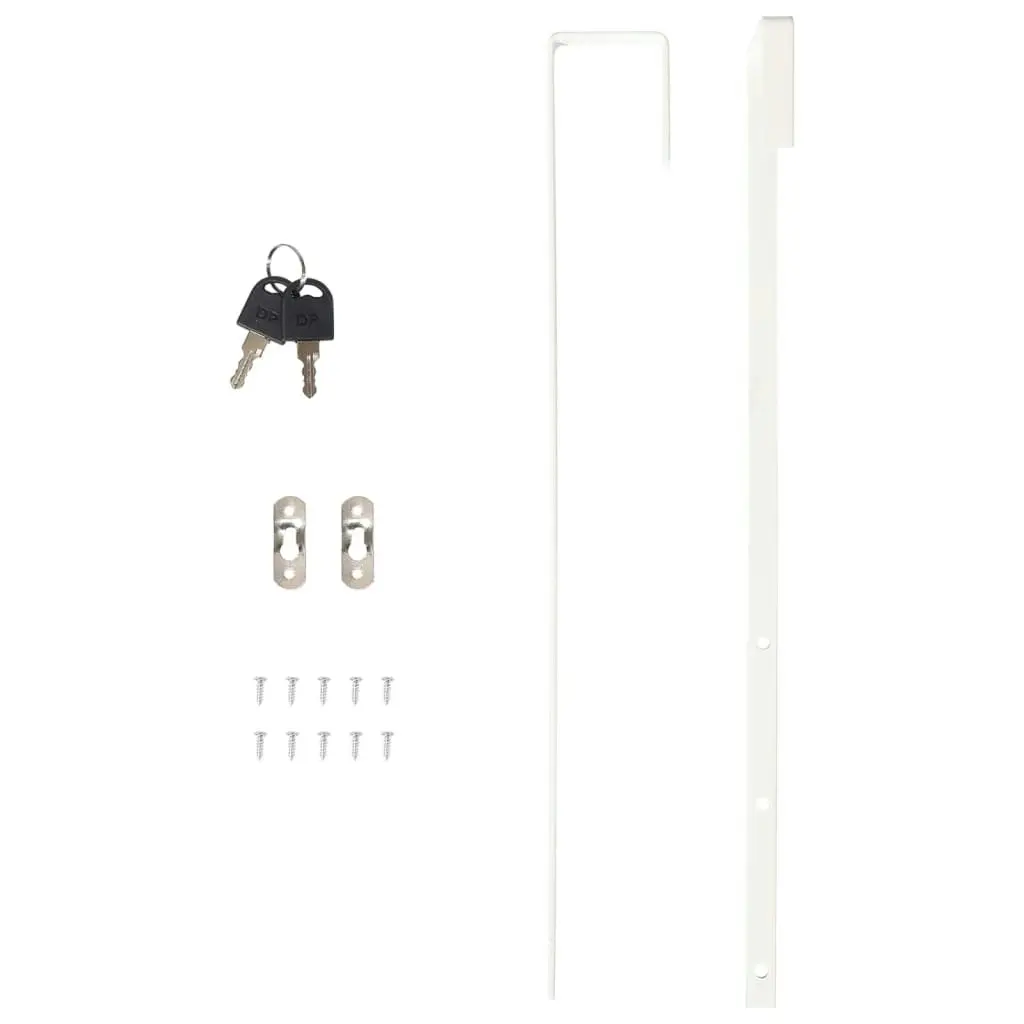 Mirror Jewellery Cabinet Wall Mounted White 30x8.5x67 cm 353208