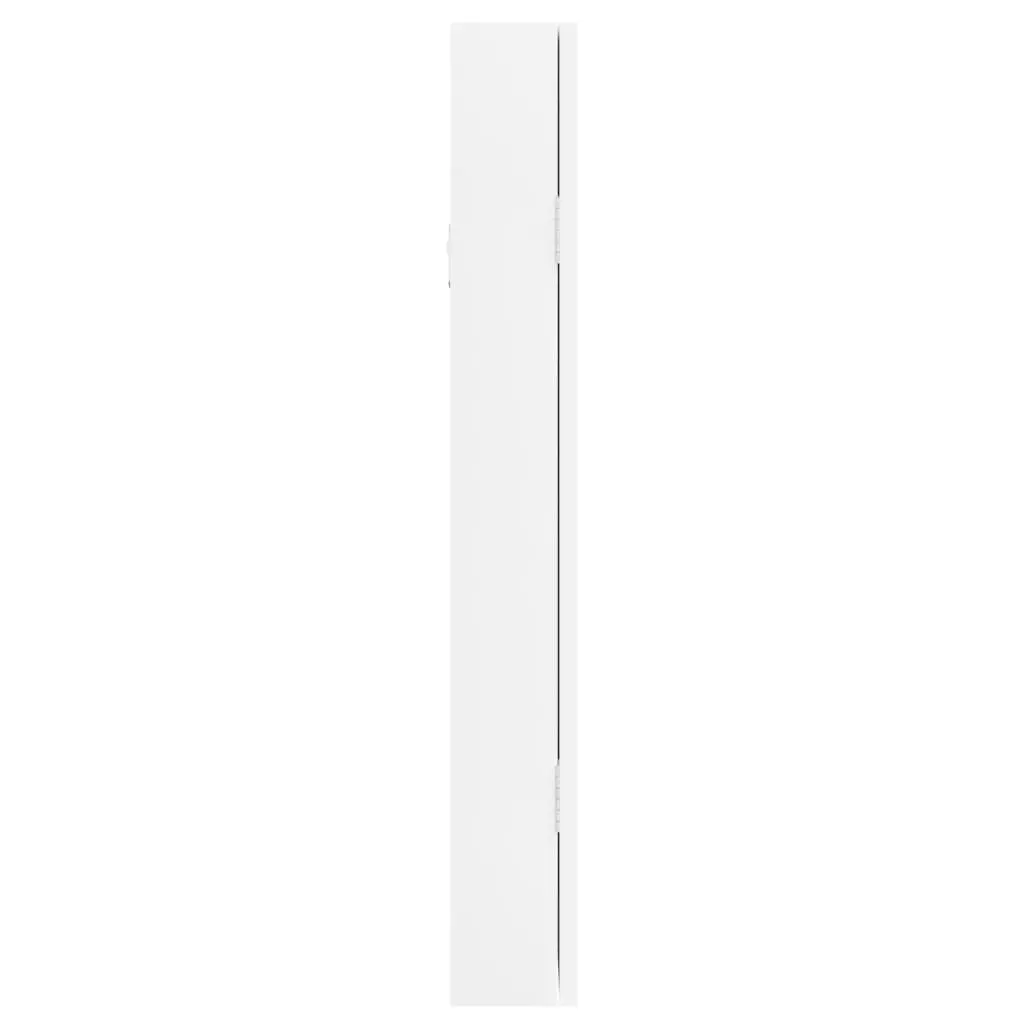 Mirror Jewellery Cabinet Wall Mounted White 30x8.5x67 cm 353208