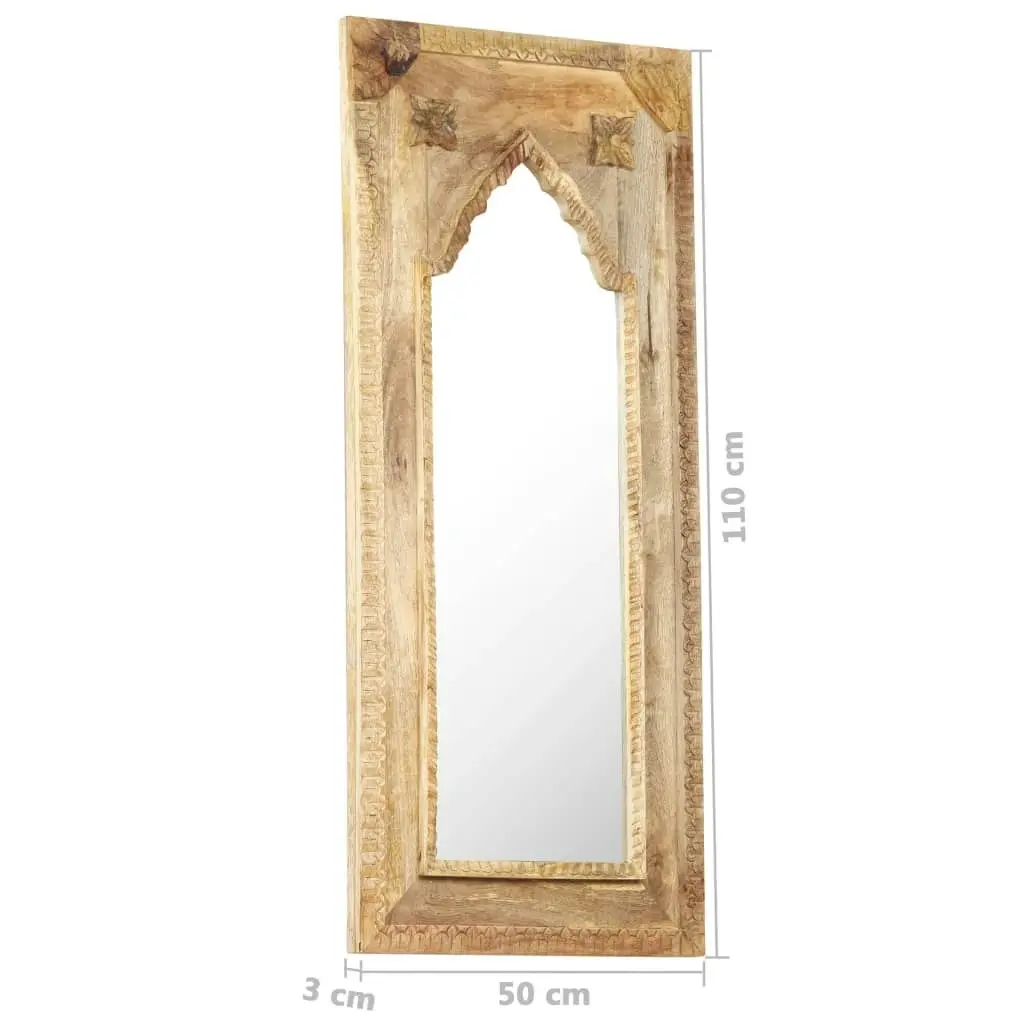 Mirror 50x3x110 cm Solid Mango Wood 321650