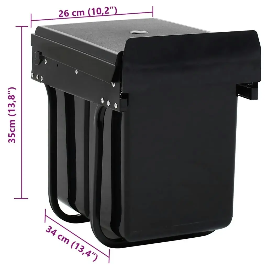 Kitchen Cupboard Pull-out Dustbin Soft-Close 20 L 51178