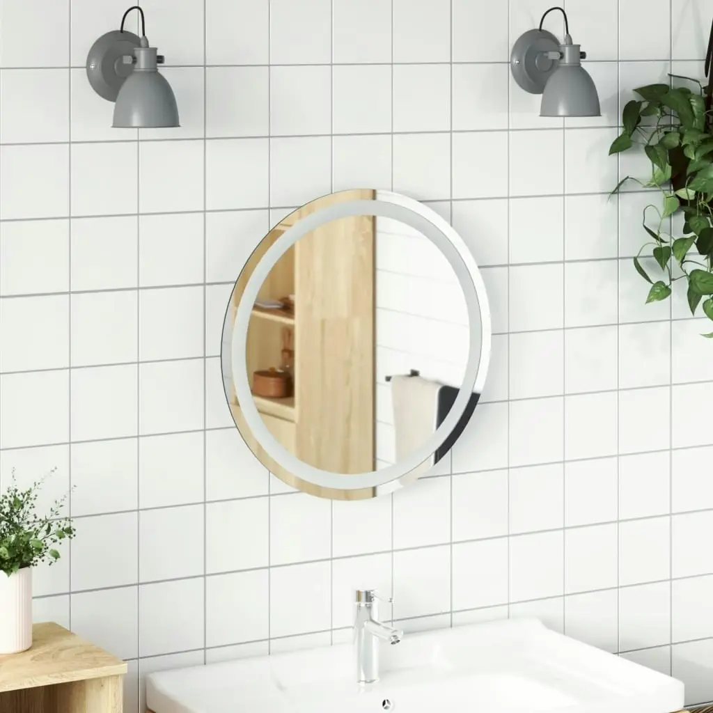 LED Bathroom Mirror 50 cm Round 353278